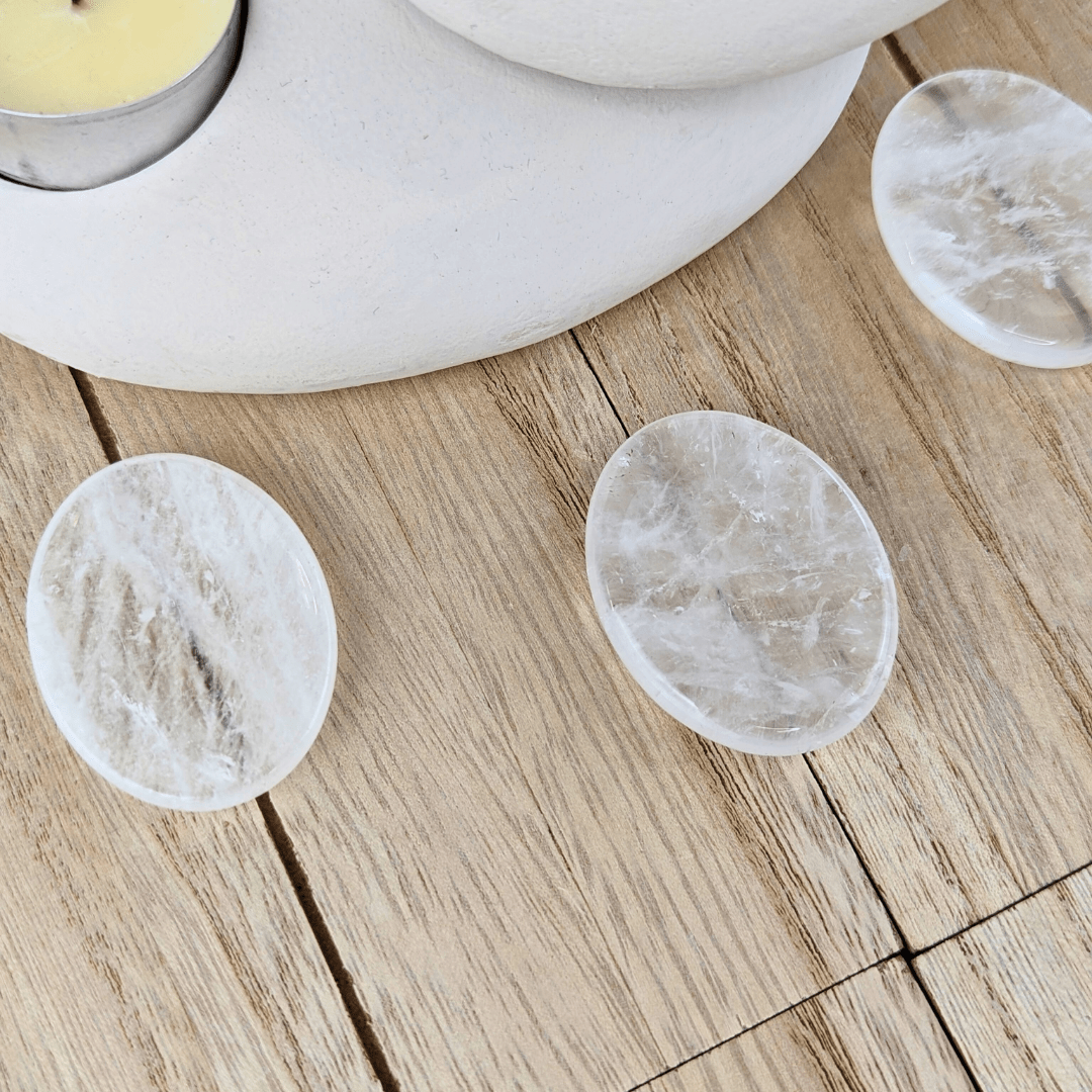 Clear Quartz Worry Stones - Zen Collection