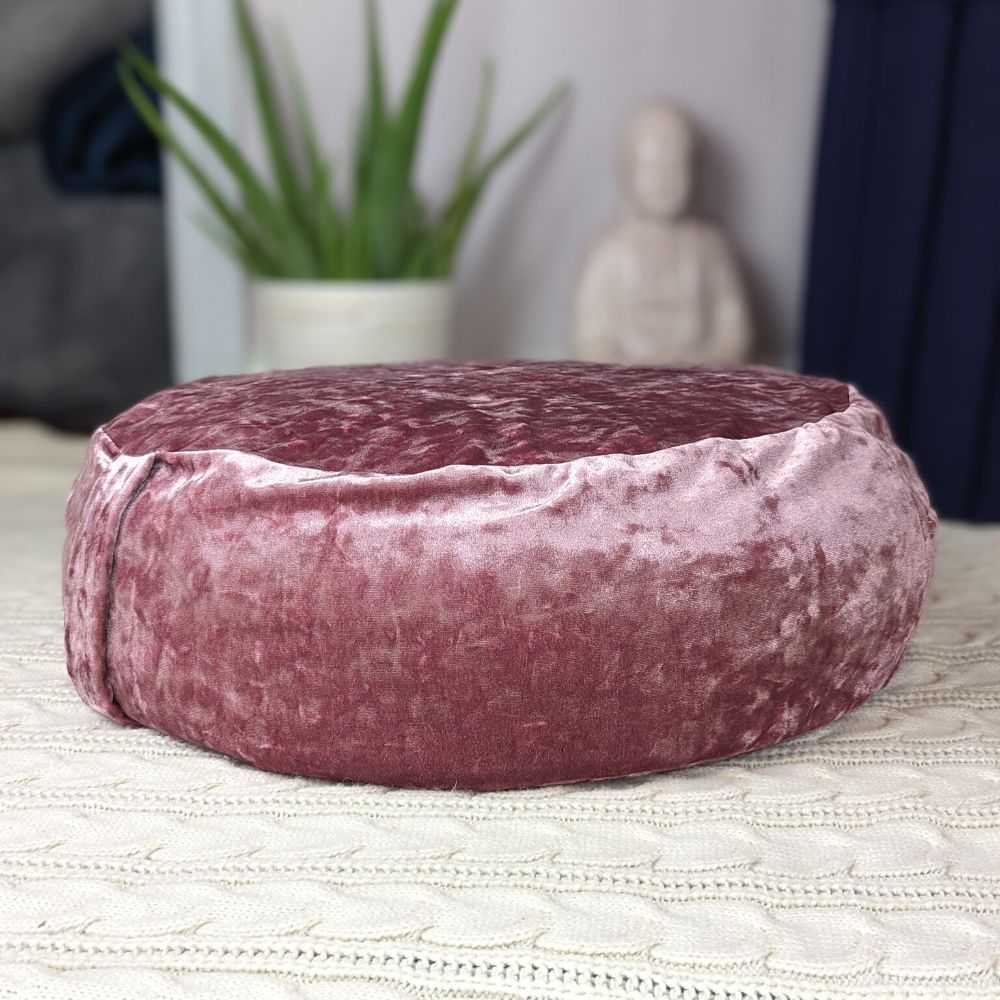 Crushed Velvet Yoga Meditation Pillow - Zen Collection