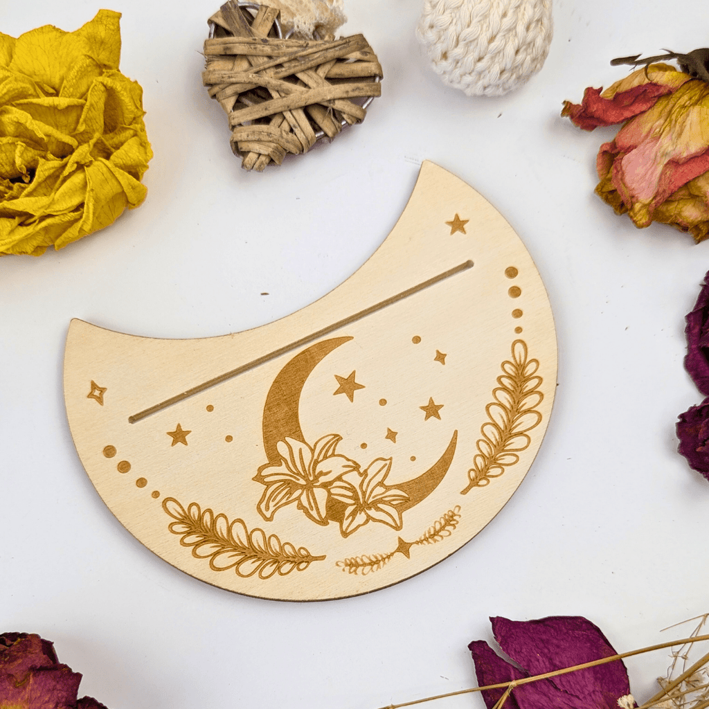 Floral Moon Tarot Card Holder - Zen Collection