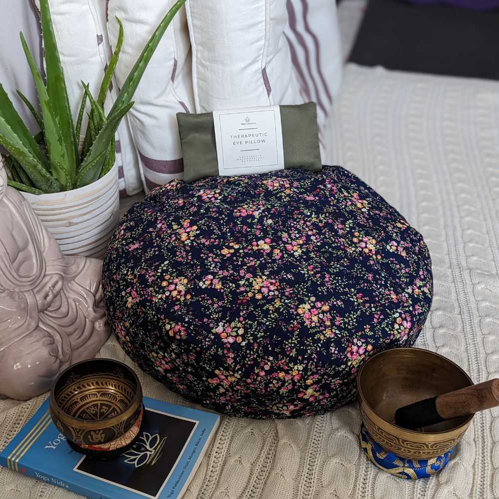 Floral Yoga Meditation Pillow - Zen Collection