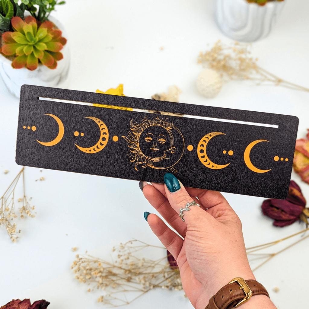 Gold Sun and Moon Card Holder - Zen Collection