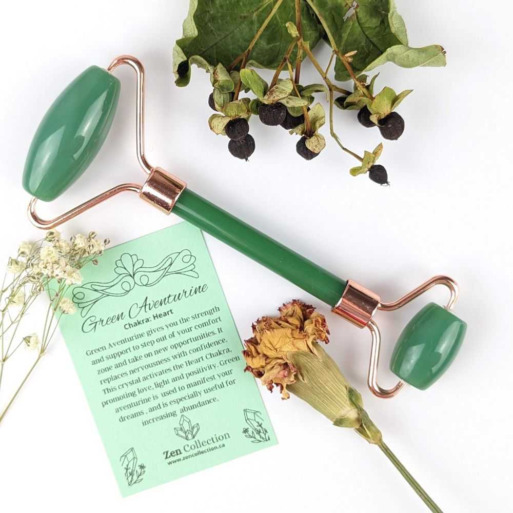 Green Aventurine Facial Roller - Zen Collection
