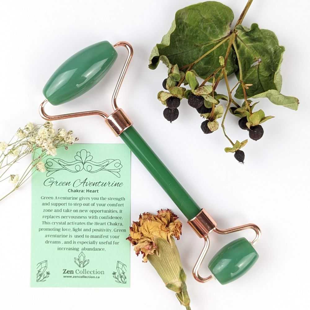 Green Aventurine Facial Roller - Zen Collection