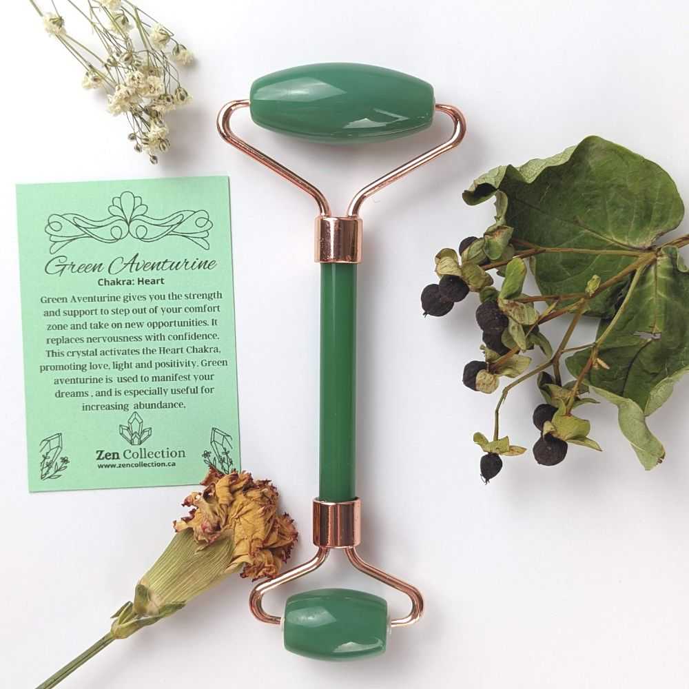 Green Aventurine Facial Roller - Zen Collection