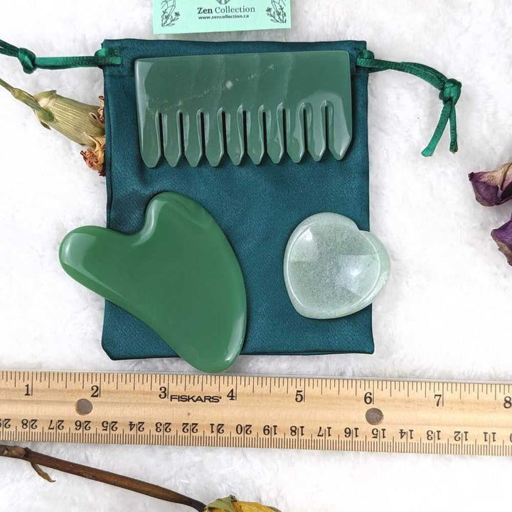 Green Aventurine Massage Set - Zen Collection