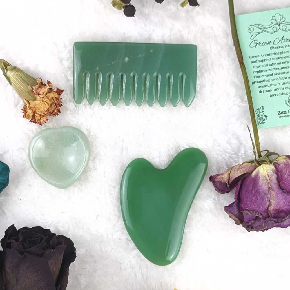 Green Aventurine Massage Set - Zen Collection