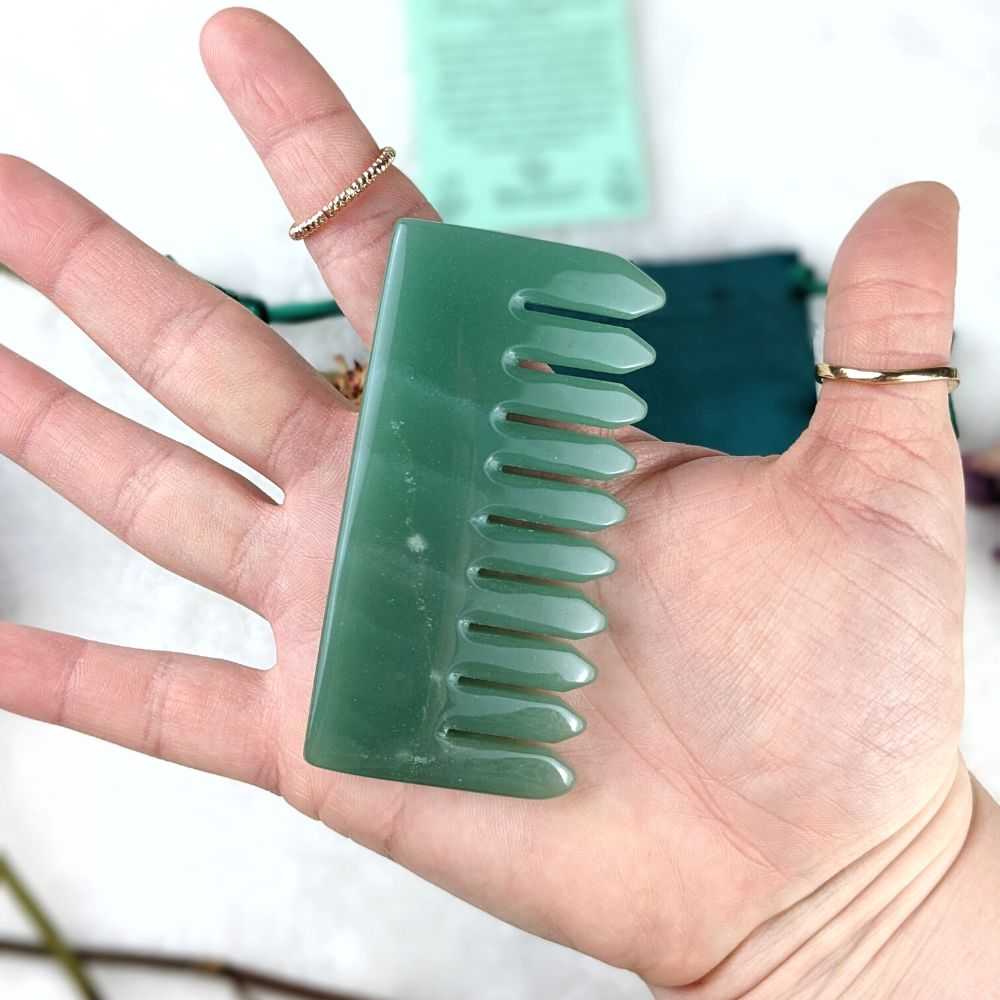 Green Aventurine Scalp Massager - Zen Collection