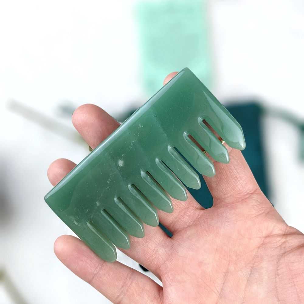 Green Aventurine Scalp Massager - Zen Collection