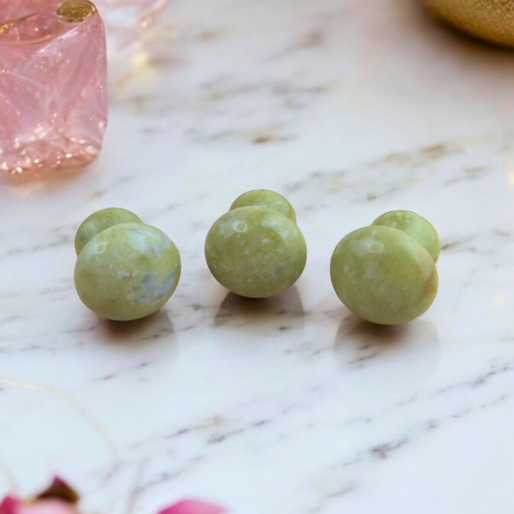 Green Jade Personal Massager for relaxation and self-care available at Zen Collection Metaphysical Store
