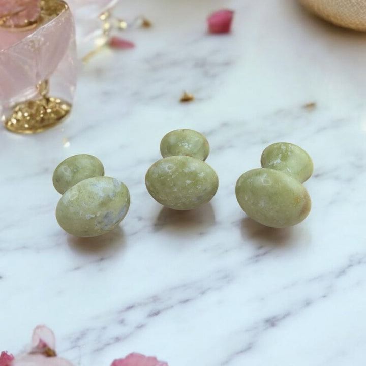 Green Jade Personal Massager self-care tool available at Zen Collection Online Crystal Store