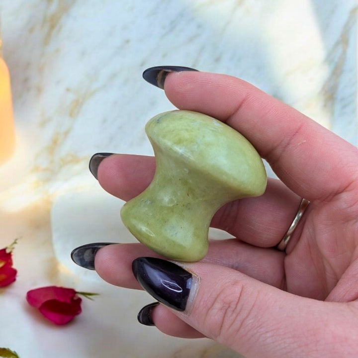 Green Jade Personal Massager  tool from a Canadian metaphysical store available at  Zen Collection Canadian Crystal Store