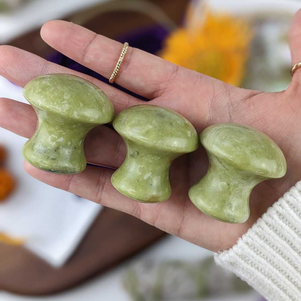 Green Jade Personal Massager for deep relaxation available  Zen Collection Canadian Metaphysical Store