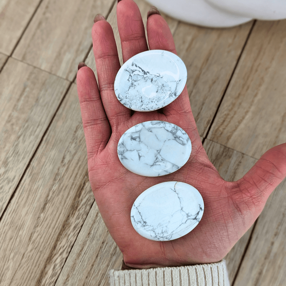 Howlite Oval Worrystones - Zen Collection
