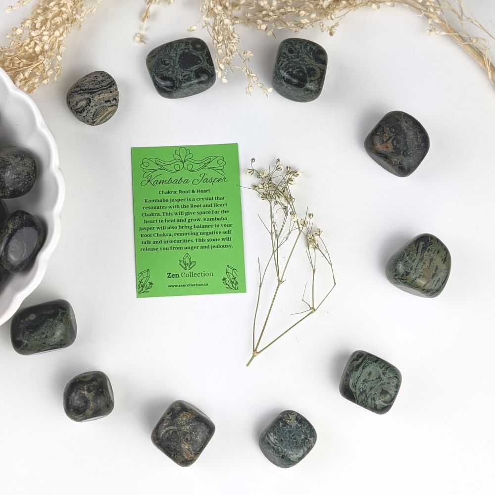 Kambaba Jasper Tumbles - Zen Collection