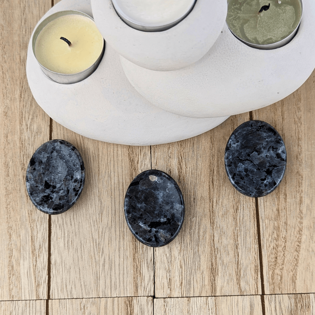 Larvikite Oval Worry Stones - Zen Collection