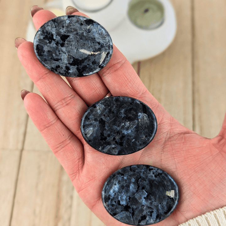 Larvikite Oval Worry Stones - Zen Collection