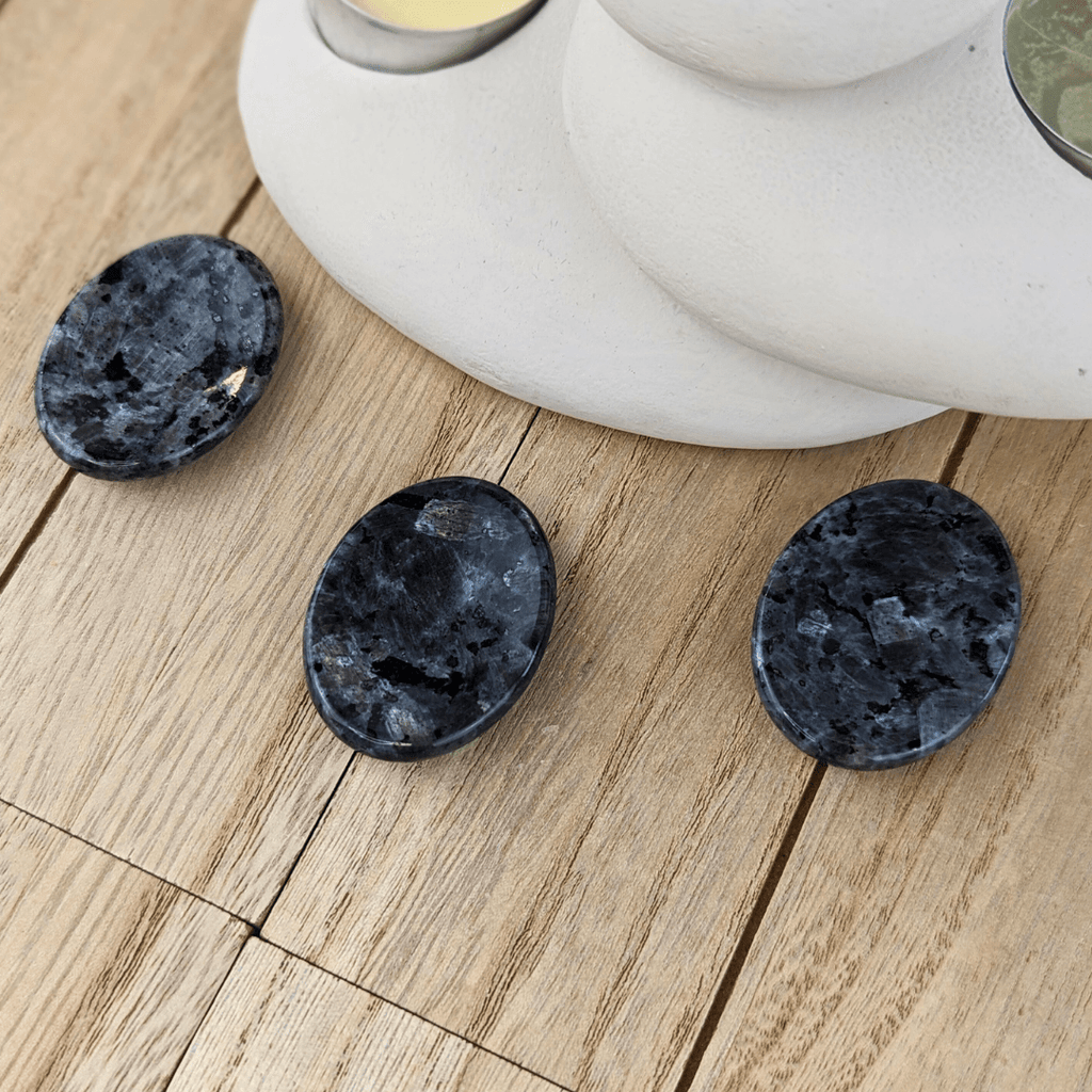 Larvikite Oval Worry Stones - Zen Collection