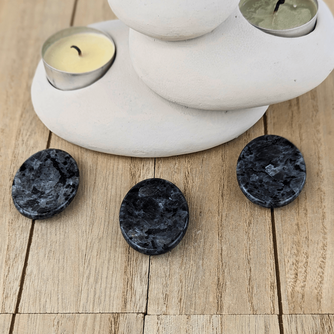 Larvikite Oval Worry Stones - Zen Collection