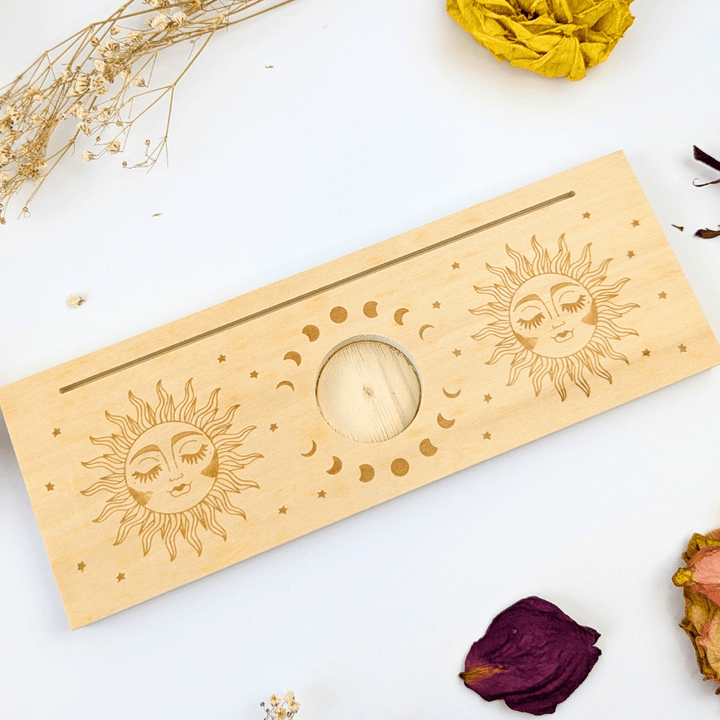 Laser Engraved Crystal and Tarot Card Holder - Zen Collection