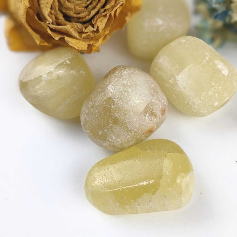 Lemon Calcite Tumbles - Zen Collection