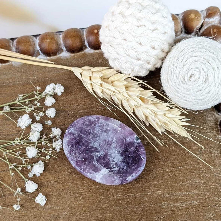 Lepidolite Oval Worry Stones - Zen Collection