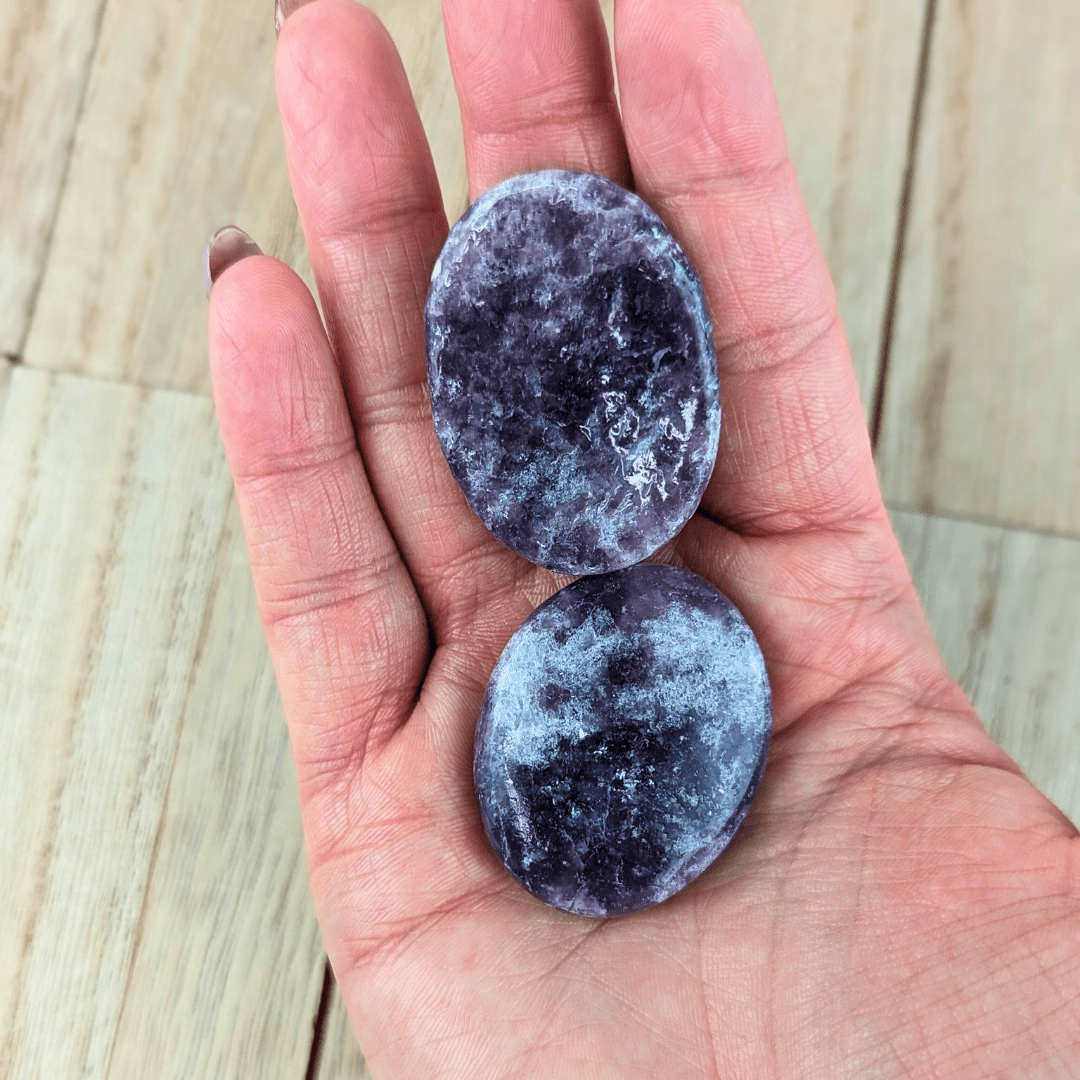 Lepidolite Oval Worry Stones - Zen Collection