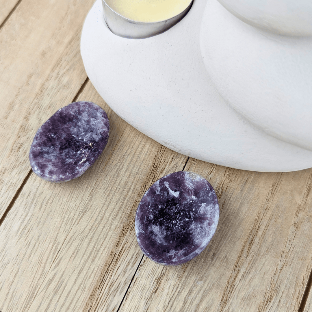 Lepidolite Oval Worry Stones - Zen Collection