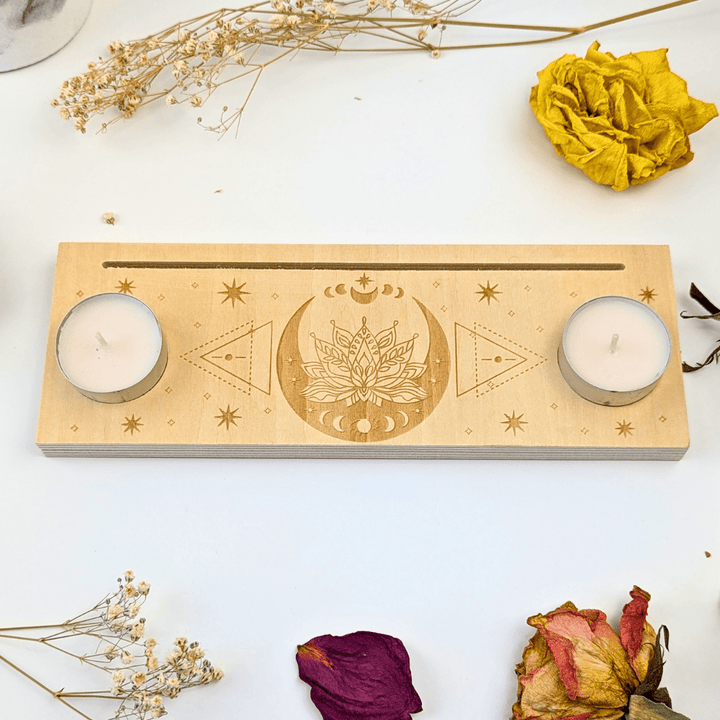 Lotus Crystal and Tarot Card Holder - Zen Collection