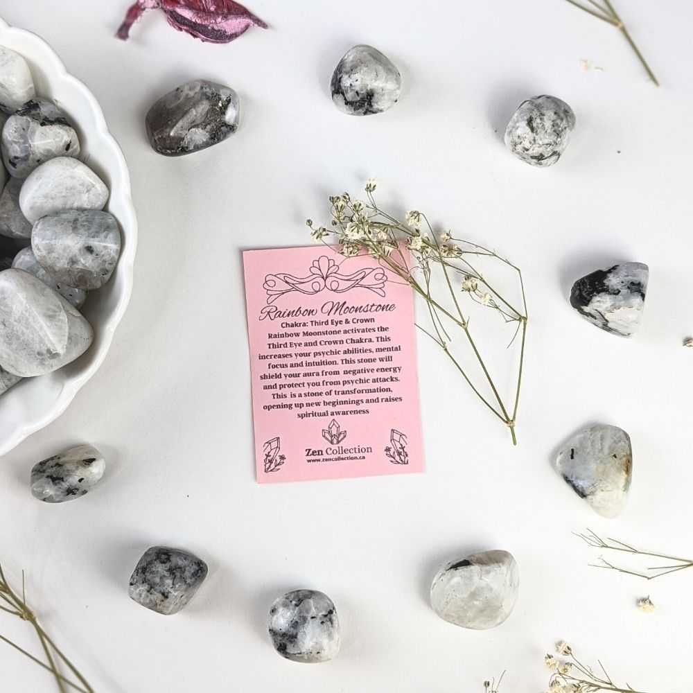 Rainbow Moonstone Tumbles - Zen Collection