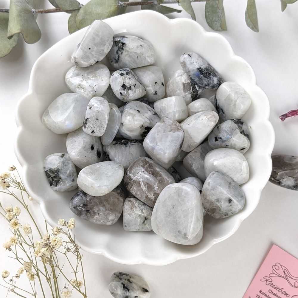 Rainbow Moonstone Tumbles - Zen Collection