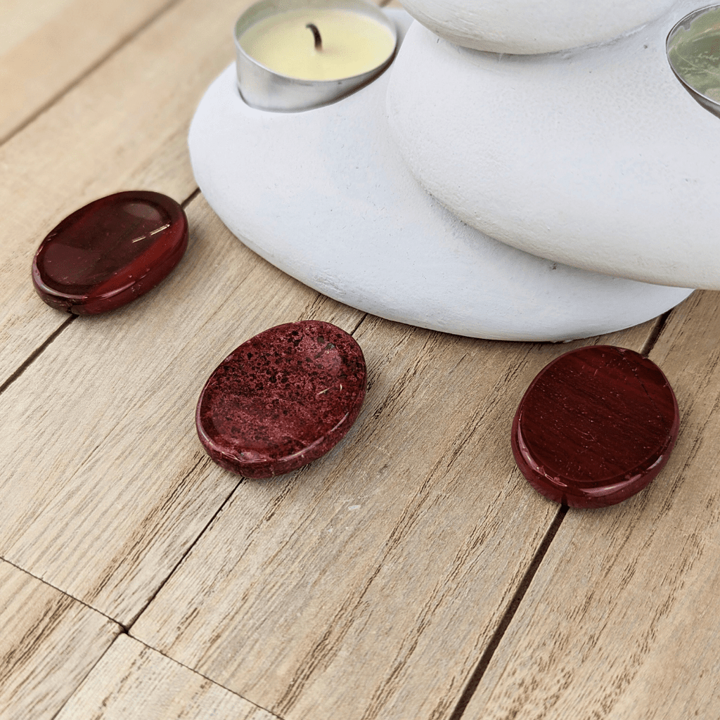 Red Jasper Worry Stones - Zen Collection