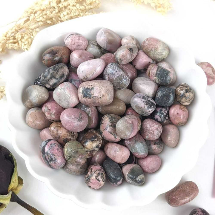 Rhodonite Tumbles - Zen Collection