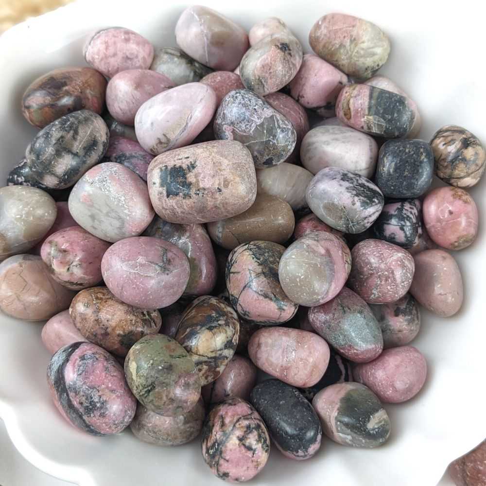 Rhodonite Tumbles - Zen Collection