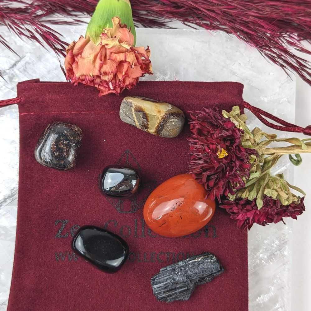 Root Chakra Crystal Set - Zen Collection