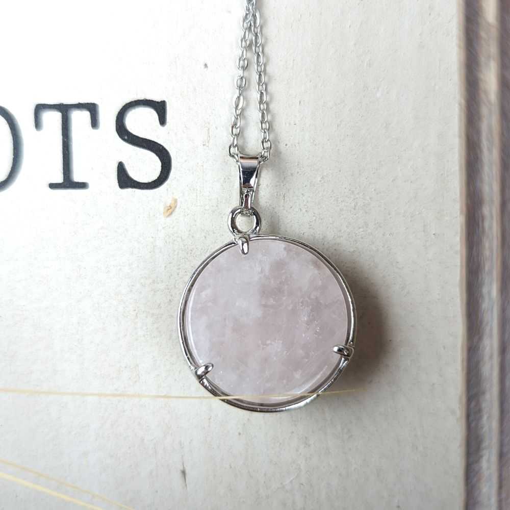 Rose Quartz Celestial Necklace - Zen Collection