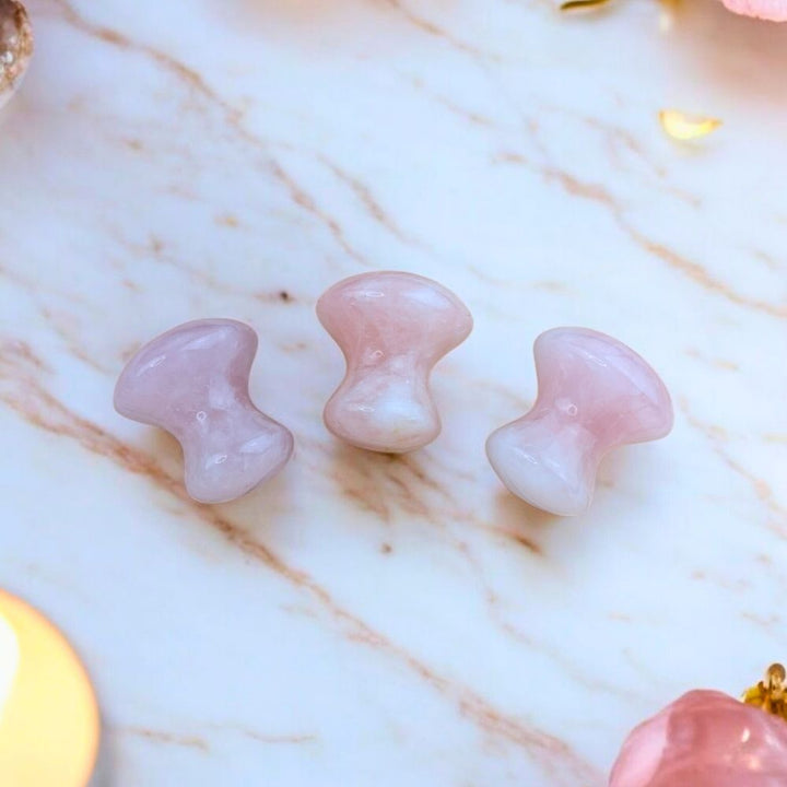 Natural Rose Quartz Personal Massager available at Zen Collection Metaphysical Store