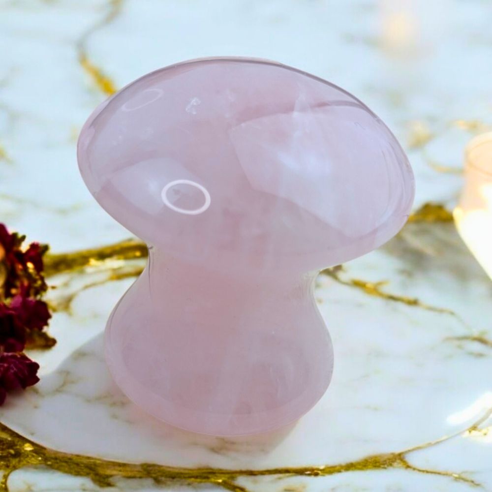 Self-care and relaxation with our Rose Quartz Personal Massager available at Zen Collection Metaphysical Store