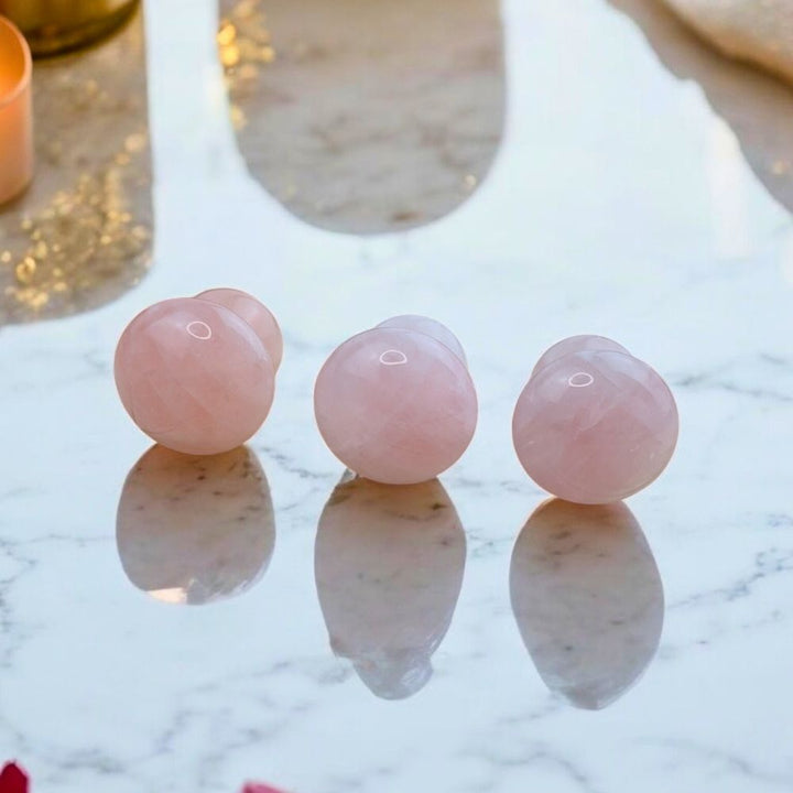 Rose Quartz Personal Massager for stress relief and pleasure available at Zen Collection Metaphysical Store