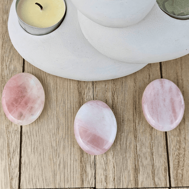 Rose Quartz Worry Stones - Zen Collection