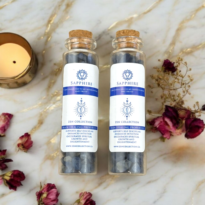 Sapphire Crystal Bottles - Zen Collection