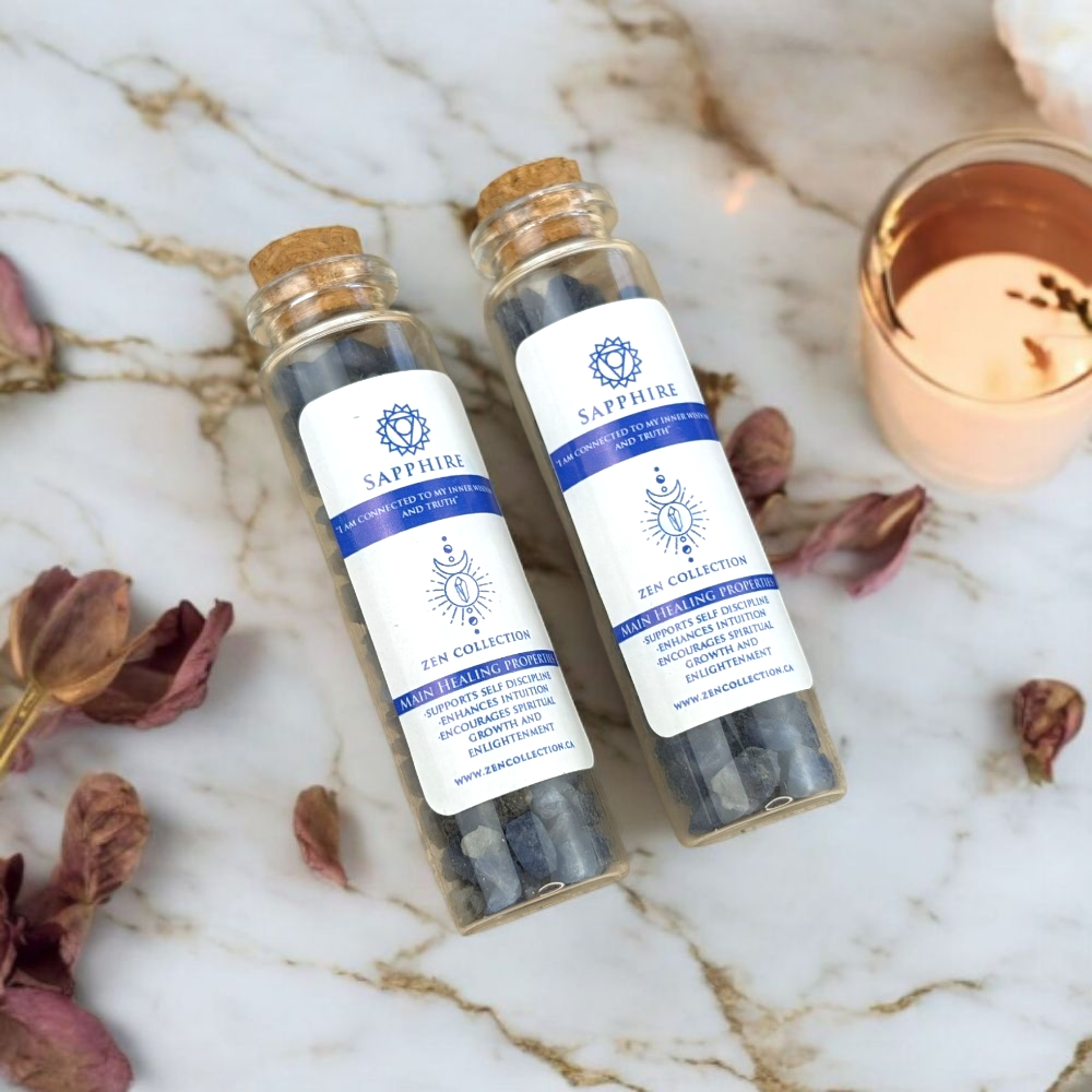 Sapphire Crystal Bottles - Zen Collection