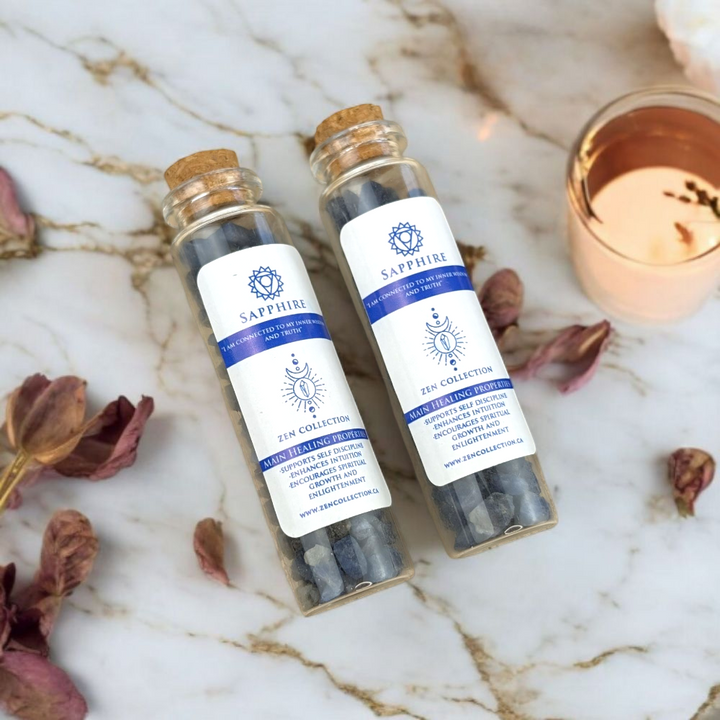 Sapphire Crystal Bottles - Zen Collection