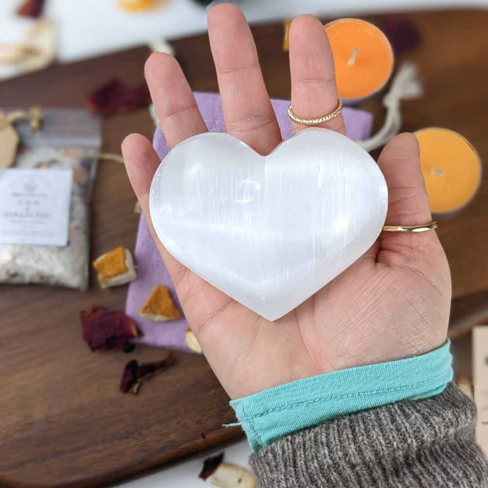 Selenite Puffy Heart - Zen Collection