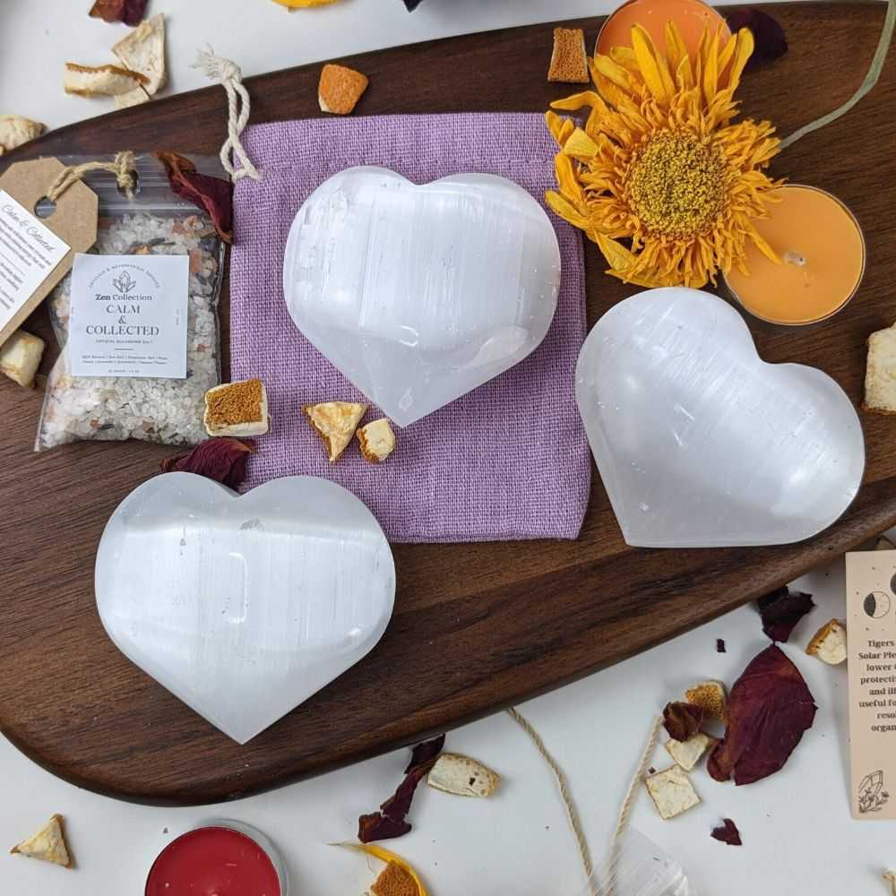 Selenite Puffy Heart - Zen Collection