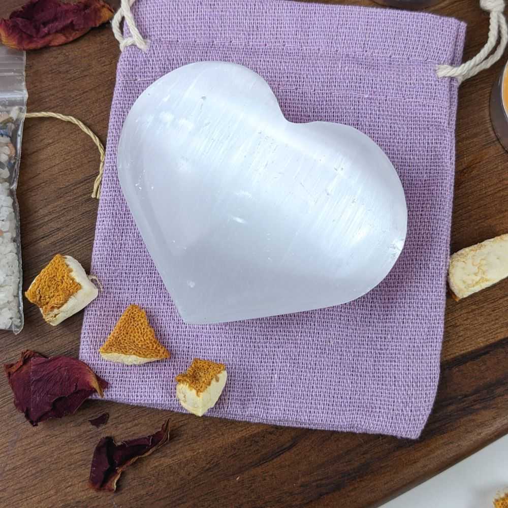 Selenite Puffy Heart - Zen Collection