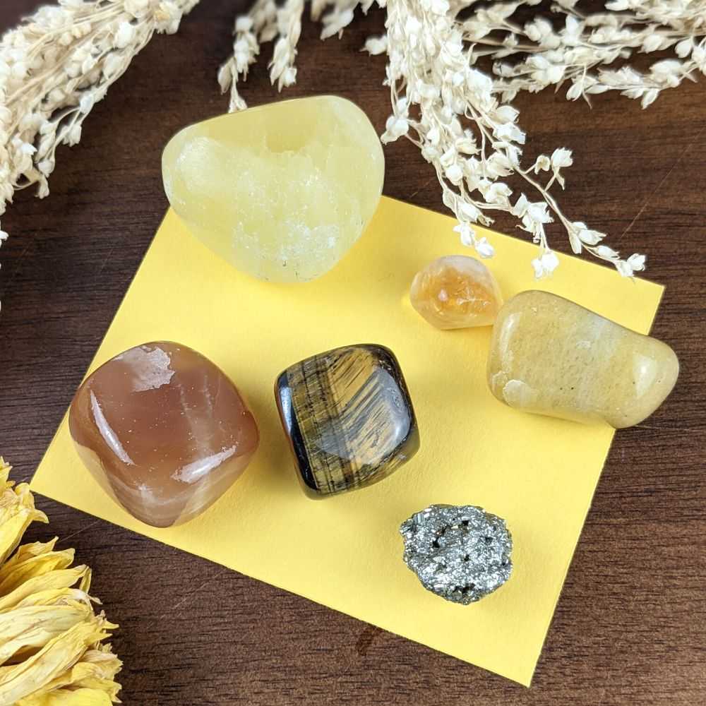 Solar Plexus Chakra Crystal Set - Zen Collection