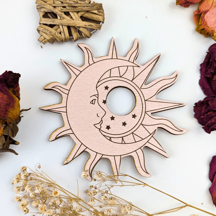 Sun and Moon Sphere Holder - Zen Collection