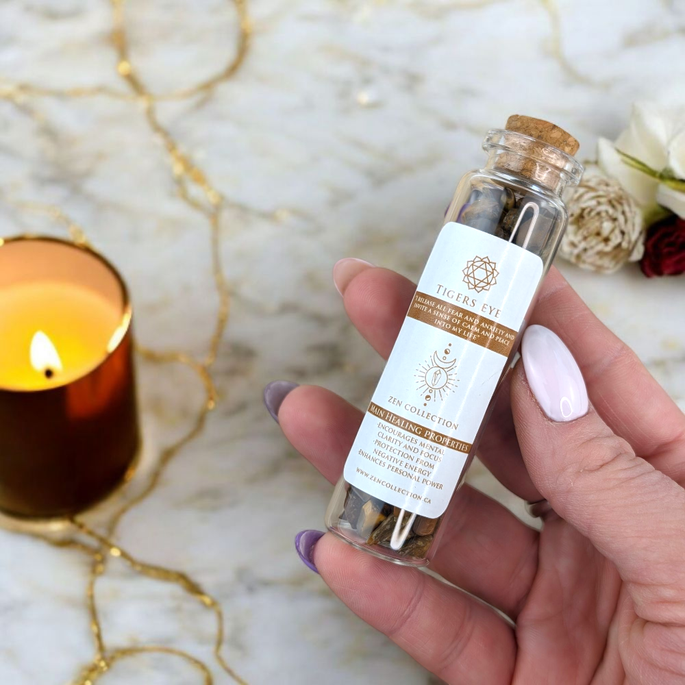 Tiger’s Eye Crystal Bottles - Zen Collection
