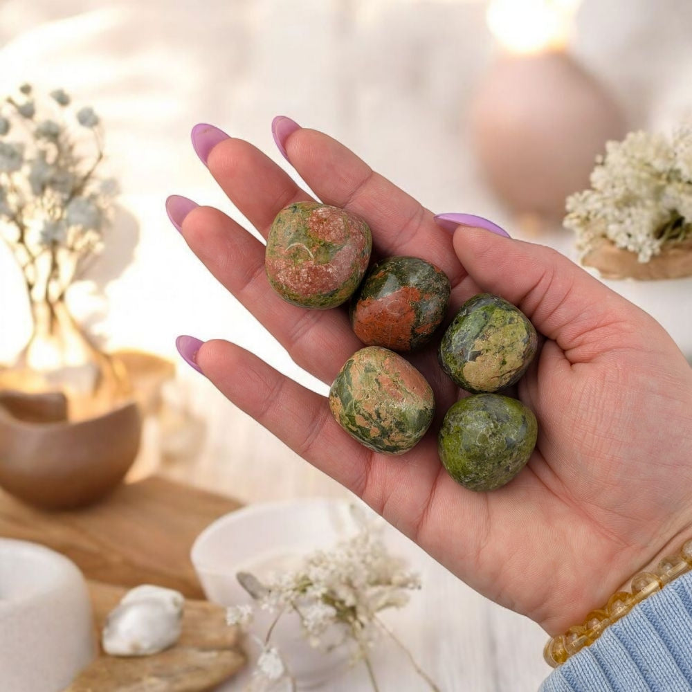 Unakite Tumbles - Zen Collection