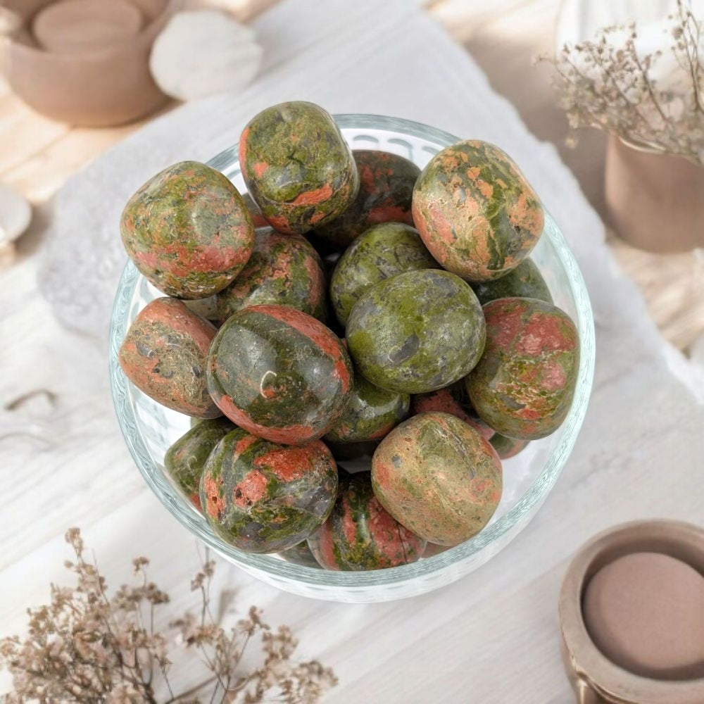 Unakite Tumbles - Zen Collection